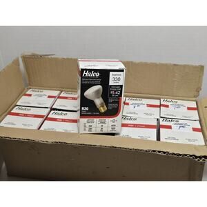 QTY 10 Halco 10100 R20FL45 Reflector Flood Lamp 45W 130V E26 Medium Base R20
